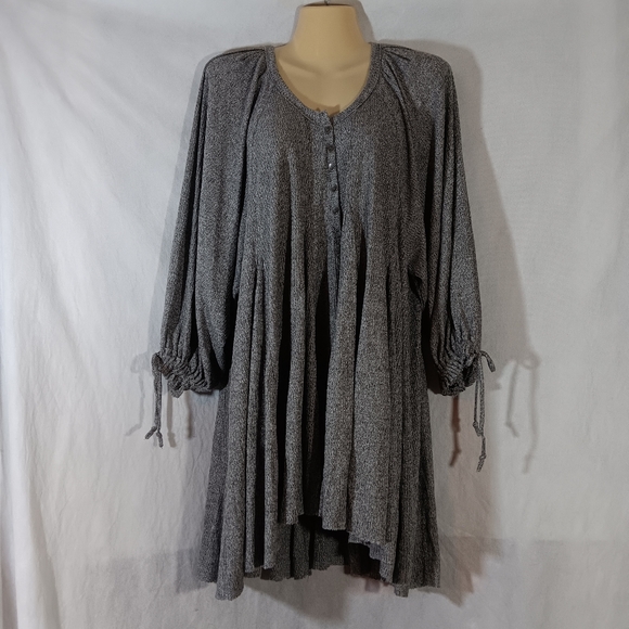 We The Free Tops - We the Free Womens Small Gray Tunic Winter Sun Knit Dress Oversized Boho